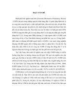 Nghiên cứu chi phí trực tiếp điều trị nội trú đợt cấp bệnh phổi tắc nghẽn mạn tính tại Trung tâm hô hấp  Bệnh viện Bạch Mai năm 20132015