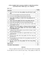 TIỂU LUẬN KINH tế CHÍNH TRỊ   CÔNG NGHIỆP VIỆT NAM, QUAN điểm và PHƯƠNG HƯỚNG PHÁT TRIỂN QUA các THỜI kỳ