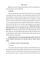 TIỂU LUẬN định tội danh và quyết định hình phạt đối với tội cố ý gây thương tích hoặc gây tổn hại cho sức khỏe người khác