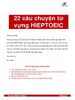 22 câu chuyện từ vựng