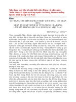 Xây dựng mối liên hệ mật thiết giữa đảng với nhân dân