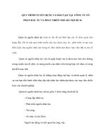 Quy trình tuyển dụng và đào tạo tại  công ty cổ phần đầu tư và phát triển nhà hà nội số 36 