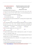 Đề thi thử THPTQG môn hóa học năm 2017 2018 hóa học BOOKGOL lần 4 