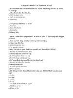 LỊCH sử đoàn TNCS hồ CHÍ MINH