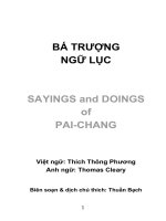 BÁ TRƯỢNG NGỮ LỤC