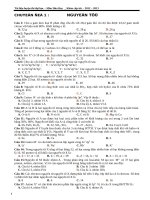 tài liệu luyện thi môn hóa 12