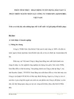 Phân tích thực   hoạt động tuyển dụng, đào tạo và phát triển nguồn nhân lực công ty TNHH sơn akzonobel việt nam 