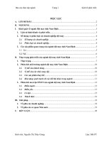 ĐÁNH GIÁ TIỀM LỰC CẠNH TRANH VÀ THỰC TRẠNG PHÁT TRIỂN CỦA NGÀNH DỆT MAY TỈNH NAM ĐỊNH