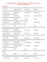 Đề thi thử THPTQG năm 2018 môn hóa học sở GD đt tây ninh lần 1  