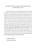 Thực trạng công tác tuyển dụng tại ngân hàng liên doanh việt nga   VRB 