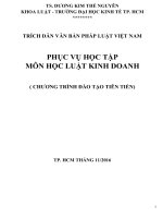 he thong van ban phap toi thieu luat danh cho hoc phan luat kinh doanh