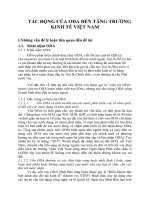 TÁC ĐỘNG của ODA đến TĂNG TRƯỞNG KINH tế VIỆT NAM