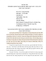 SINH- bai du thi quan he Viet lao