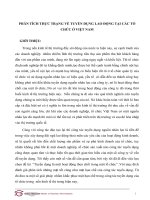 Phân tích thực trạng về tuyển dụng lao động tại các tổ chức ở việt nam 