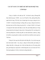 Các kỹ năng cần thiết để trở thành một nhà lãnh đạo 