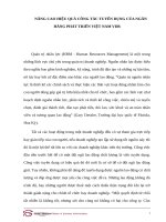 Nâng cao hiệu quả công tác tuyển dụng của ngân hàng phát triển việt nam VDB 