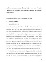 Phân tích thực trạng về hoạt động đào tạo và phát triển nguồn nhân lực tại công ty cổ phần tư vấn xây dựng điện 1 