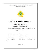 Thiết kế chế tạo mạch chỉnh lưu cầu bán điều khiển