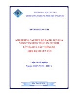 ẢNH HƯỞNG các mức độ bã BIA lên KHẢ NĂNG tận DỤNG THỨC ăn, sự TÍCH lũy đạm và các THÔNG số DỊCH dạ cỏ của cừu 