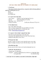 đề tài dự án kỹ thuật nuôi gà