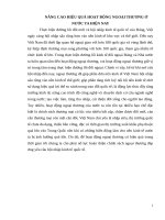 TIỂU LUẬN KINH tế đối NGOẠI   NÂNG CAO HIỆU QUẢ HOẠT ĐỘNG NGOẠI THƯƠNG ở nước TA HIỆN NAY