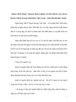 Phân tích thực trạng hoạt động tuyển dụng tại ngân hàng TMCP ngoại thương việt nam – chi nhánh bắc ninh 