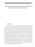 Phân tích tình huống trong đào tạo và phát triển nguồn nhân lực tại cục tin học và thống kê tài chính   bộ tài chính 