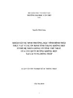 KHẢO sát sự SINH TRƯỞNG, đặc TÍNH HÌNH THÁI THỰC vật và sự ổn ĐỊNH TÍNH TRẠNG KHÔNG hột ở THẾ hệ NHÂN GIỐNG vô TÍNH THỨ NHẤT của cây QUÝT ĐƯỜNG KHÔNG hột tại LAI VUNG    ĐỒNG THÁP 