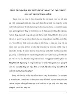 Thực trạng công tác tuyển dụng và đào tạo tại  chi cục quản lý thị trường hà tĩnh 