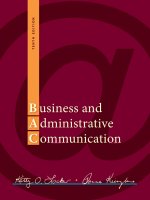 Business and administrative communication, 10 edition 