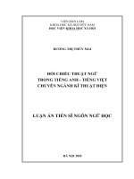 Đối chiếu thuật ngữ trong tiếng Anh – tiếng Việt chuyên ngành kĩ thuật điện (Luận án tiến sĩ)