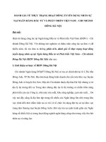 đánh giá về thực trạng hoạt đông tuyển dụng nhân sự tại ngân hàng đầu tư và phát triển việt nam – chi nhánh đông hà nội