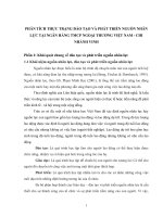 Phân tích thực trạng đào tạo và phát triển nguồn nhân lực tại ngân hàng TMCP ngoại thương việt nam   chi nhánh vinh 