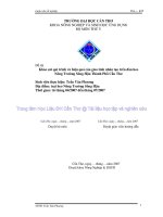 Đề tài khảo sát qui trình và hiệu quả của gieo tinh nhân tạo trên đàn heo nông trường sông hậu thành phố cần thơ 