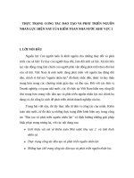 Thực trạng công tác đào tạo và phát triển nguồn nhân lực hiện nay của kiểm toán nhà nước khu vực 2 