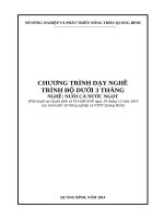 Nghề 7  nuôi cá nước ngọt