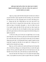 Mối quan hệ giữa công tác đào tạo và phát triển nguồn nhân lực với các công tác quản lý nguồn nhân lực khác 