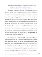Phân tích vấn đề thù lao lao động  tại tổng công ty đầu tư, xây dựng và hợp tác việt lào 