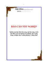 Nghiên cứu đặc điểm lâm sàng, cận lâm sàng và kết quả điều trị dị vật đường ăn tại Bệnh viện Trung ương và Bệnh viện Trường Đại học Y Dược Huế