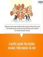 8 bước xử lý khủng hoảng truyền thông MXH