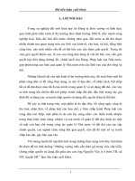 TIÊU LUẬN TINH HUỐNG  LOP CHUYÊN VIÊN CHÍNH