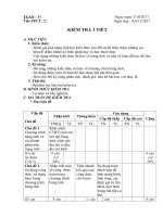 MA TRẬN đề KIỂM TRA TIN 7