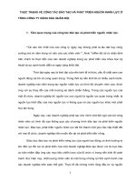 Thực trạng về công tác đào tạo và phát triển nguồn nhân lực ở tổng công ty xăng dầu quân đội 