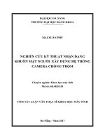 Nghiên cứu kỹ thuật nhận dạng khuôn mặt người. Xây