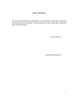 Khảo sát ảnh hưởng của việc kết  hợp các loại dầu lên năng suất sinh trưởng của gà isa brown từ tuần 6   10 