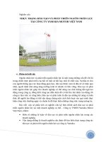 thực trạng đào tạo và phát triển nguồn nhân lực tại công ty YAMAHA MOTOR VIỆT NAM