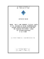 ẢNH HƯỞNG của BIỆN PHÁP lặt lá GIỮA mùa đến sự RA HOA ,NỒNG độ NAPHTHALENE ACETIC ACID và SALICYLIC ACID lên THỜI GIAN RỤNG CÁNH của MAI GIẢO (ochna integerrima ) tại cần THƠ 