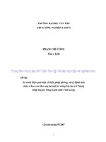 So sánh hiệu quả một số biện pháp phòng và trị bệnh tiêu chảy ở heo con theo mẹ tại một số nông hộ của xã trung hiệp huyện vũng liêm tỉnh vỉnh long 