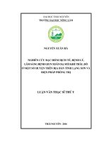 Nghiên cứu đặc điểm dịch tễ, bệnk lý lâm sàng bệnh giun xoăn dạ múi khế trâu, bò ở một số huyện trên địa bàn tỉnh lạng sơn và biện pháp phòng trị 