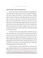 Chủ đề đào tạo và phát triển nguồn nhân lực 